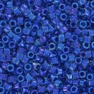 Abalorios TOHO Treasure 11/0 Inside-Color Luster Crystal/Caribbean Blue-Lined TT-01-189